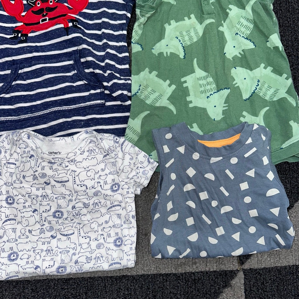 Lot of 11 Baby Boy Bundle 6 months Mixed Brands & Seasons - Picture 4 of 12